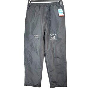 Holloway SYA Football Coach Leo Track Pants Adults  M Gray Water Resistant Nylon